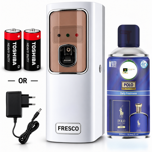 Automatic Air Freshener Dispenser With Free Refill Dual Power Spray Machine