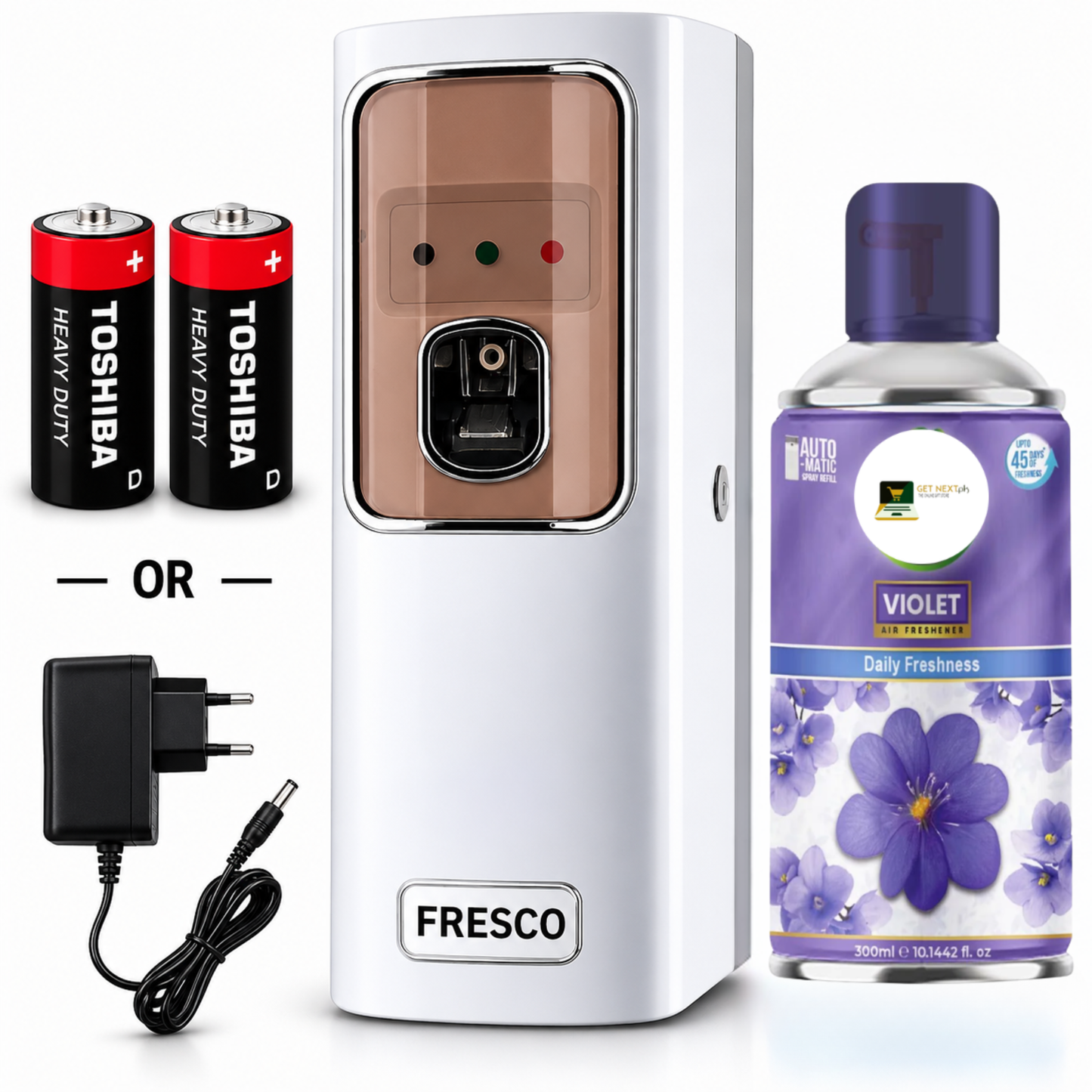 Automatic Air Freshener Dispenser With Free Refill Dual Power Spray Machine