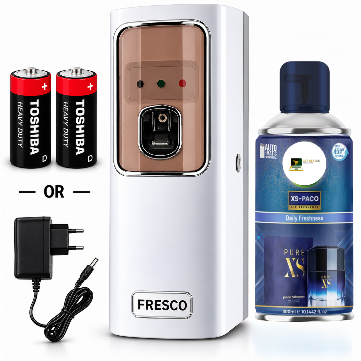 Automatic Air Freshener Dispenser With Free Refill Dual Power Spray Machine