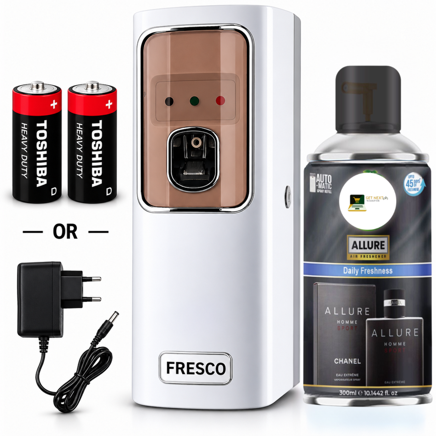 Automatic Air Freshener Dispenser With Free Refill Dual Power Spray Machine