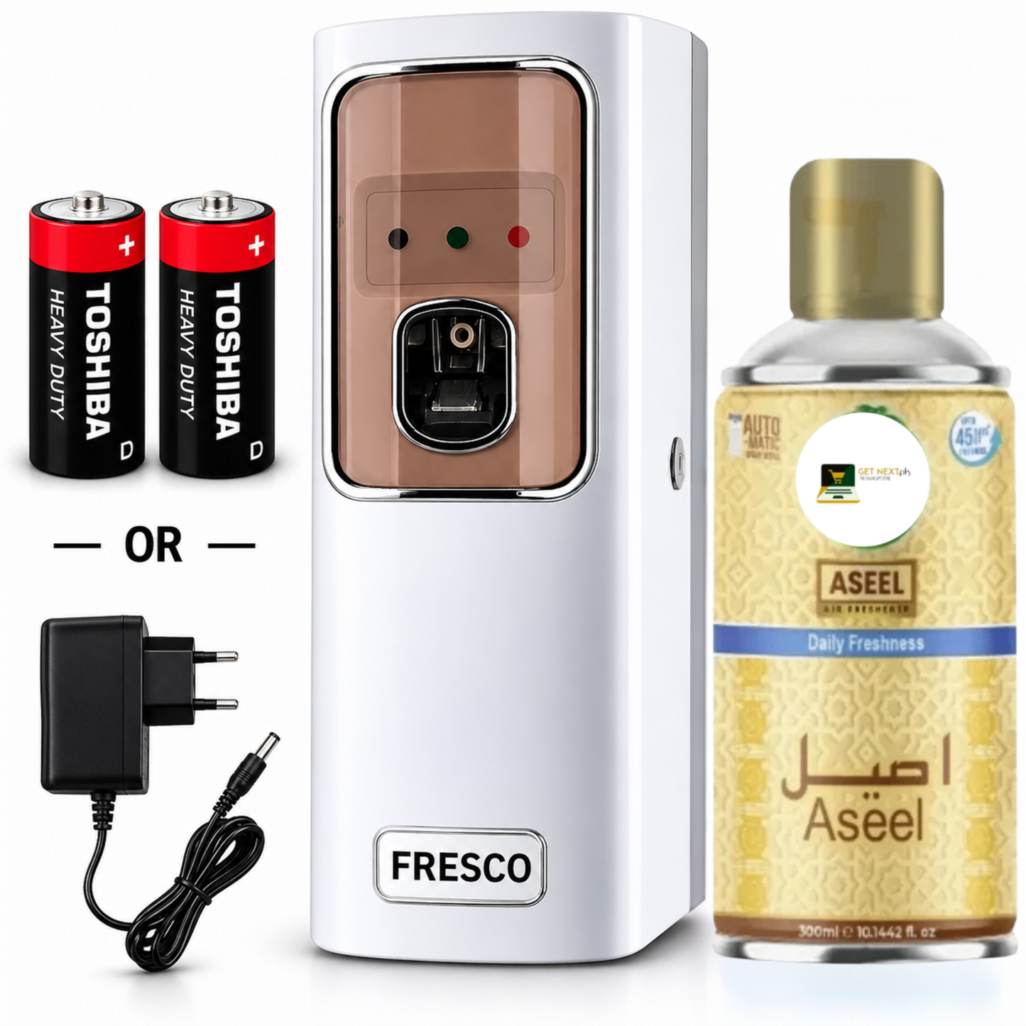 Automatic Air Freshener Dispenser With Free Refill Dual Power Spray Machine