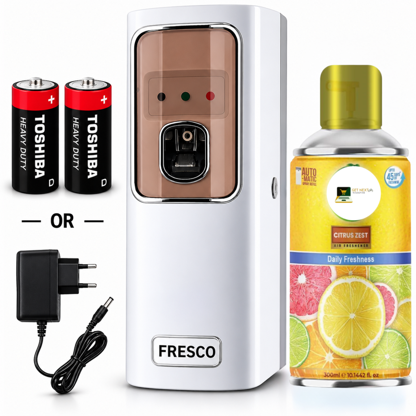 Automatic Air Freshener Dispenser With Free Refill Dual Power Spray Machine