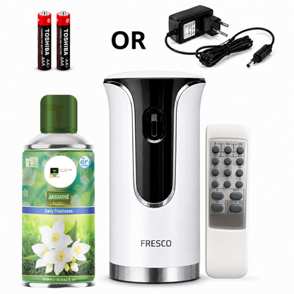 Premium Remote Control Automatic Air Freshener Dispenser with Free Air Freshener & Batteries
