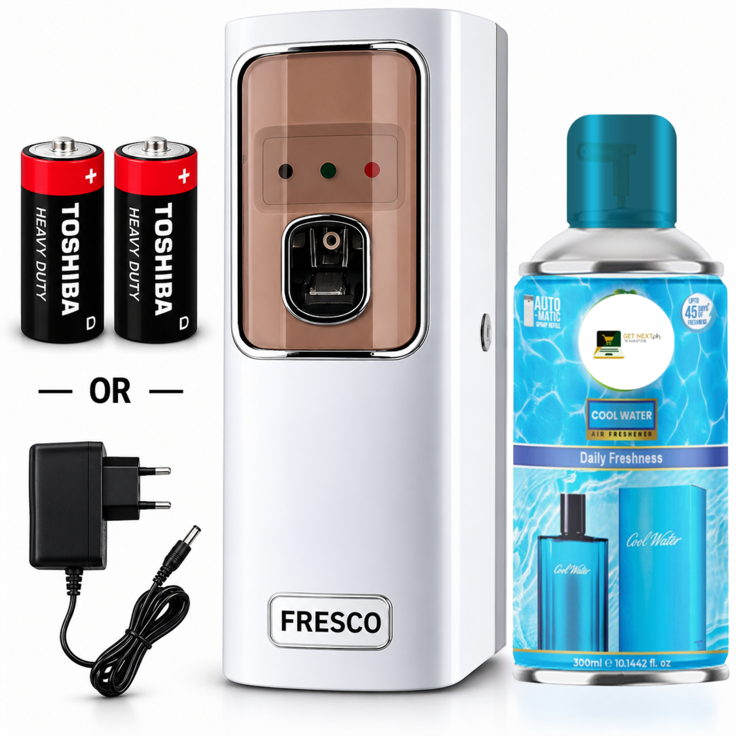 Automatic Air Freshener Dispenser With Free Refill Dual Power Spray Machine