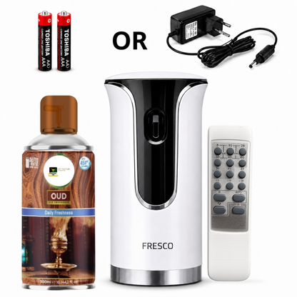 Premium Remote Control Automatic Air Freshener Dispenser with Free Air Freshener & Batteries